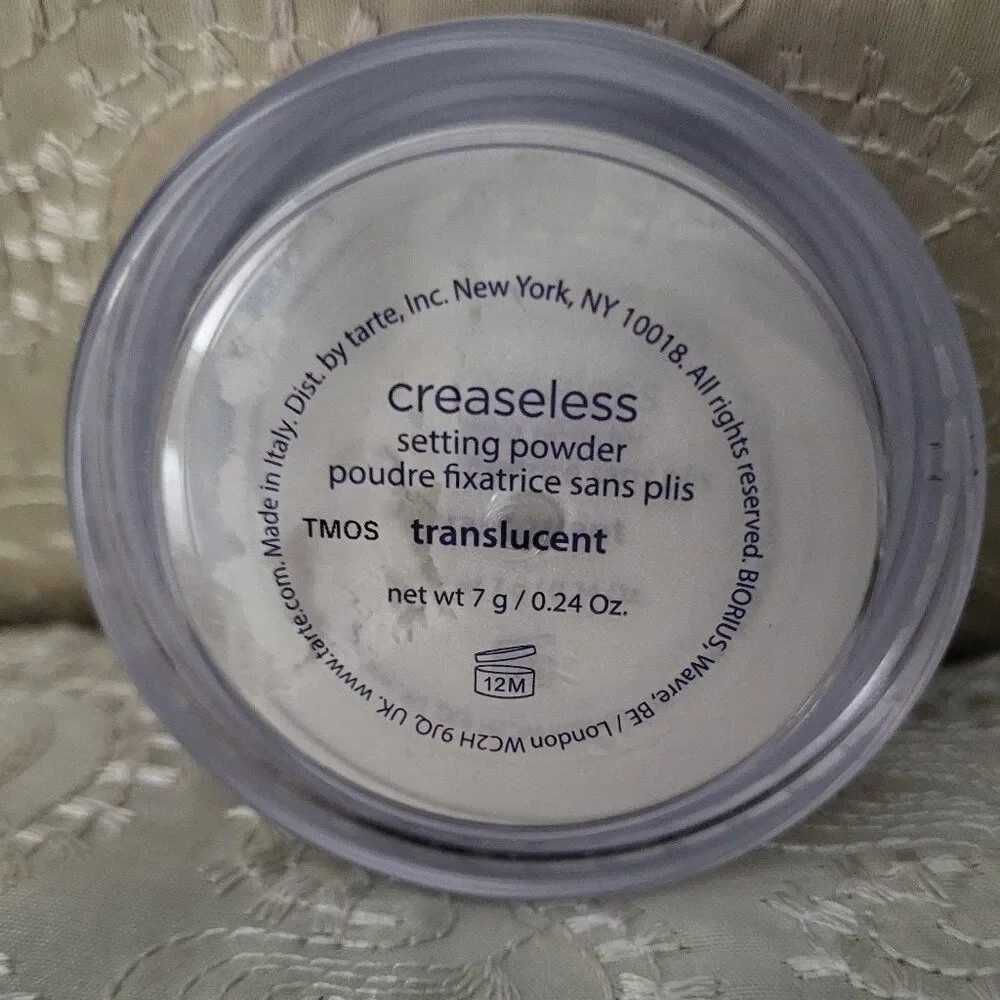 Tarte Creaseless Setting & Brightening Powder in Translucent 0.24 oz